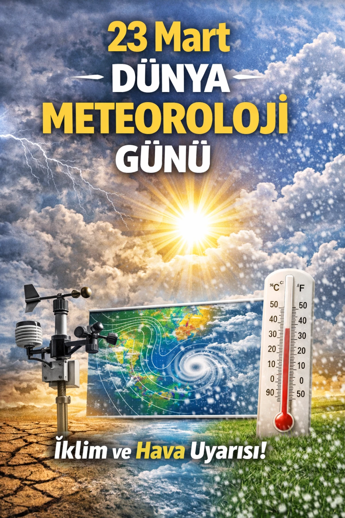 Meteoroloji G&uuml;n&uuml; ile k&uuml;resel farkındalık artıyor