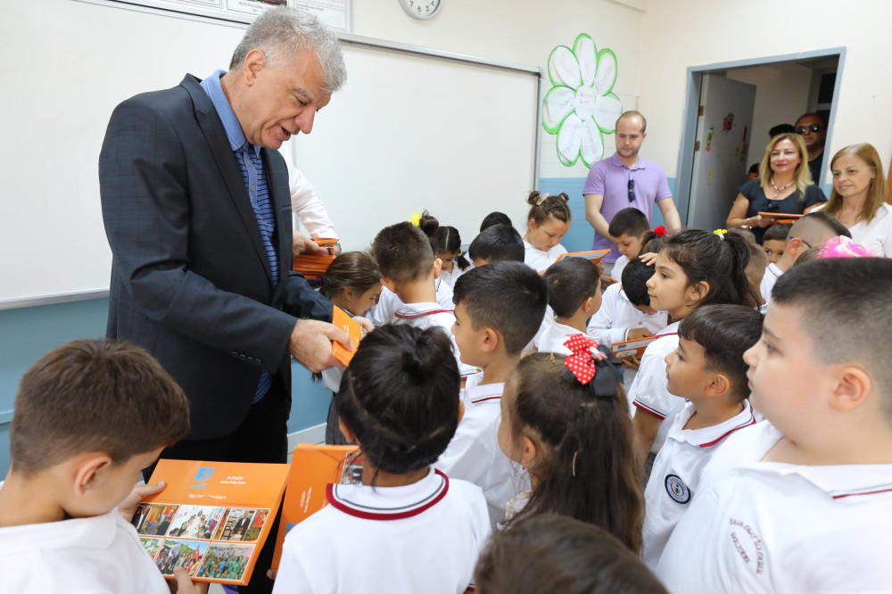 Başkan Engin, miniklerin okul heyecanına ortak oldu