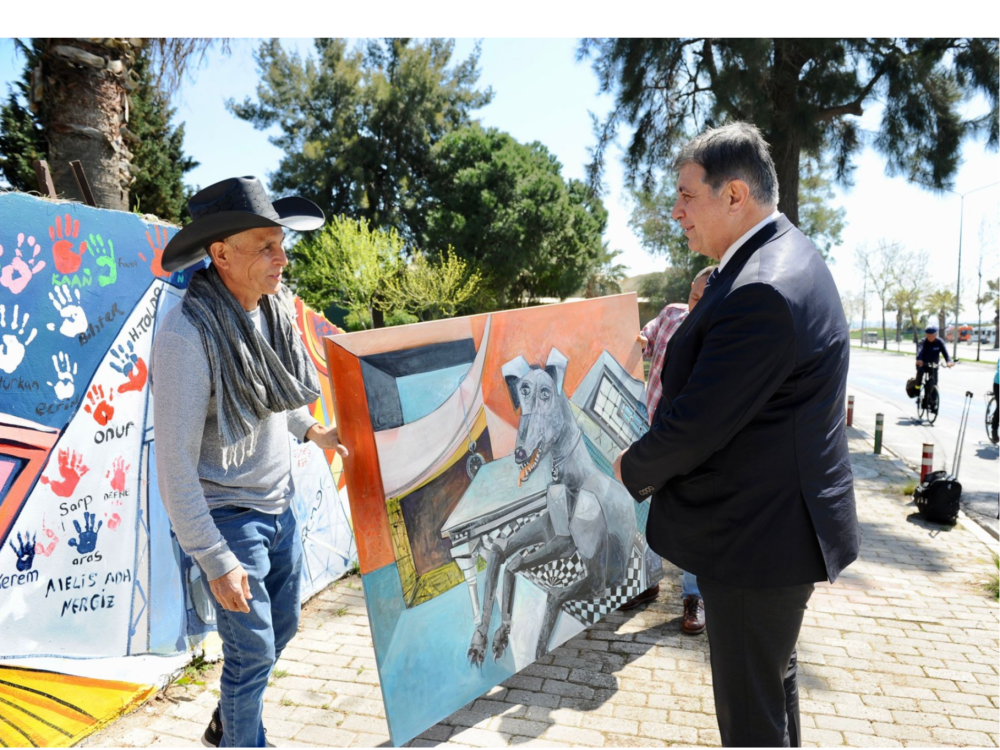 Depremzedelerin anıları mural sanatıyla Karşıyaka'da yaşayacak
