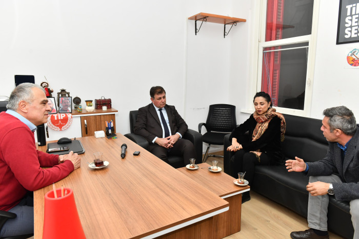 Başkan Tugay, TİP İzmir İl Örgütünü ziyaret etti 